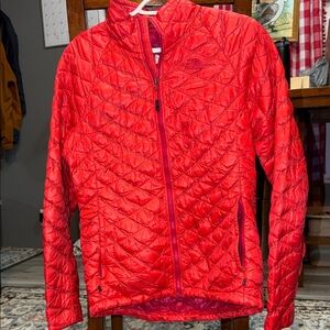 The North Face Bright Coral Quilted ThermoBall Jacket
